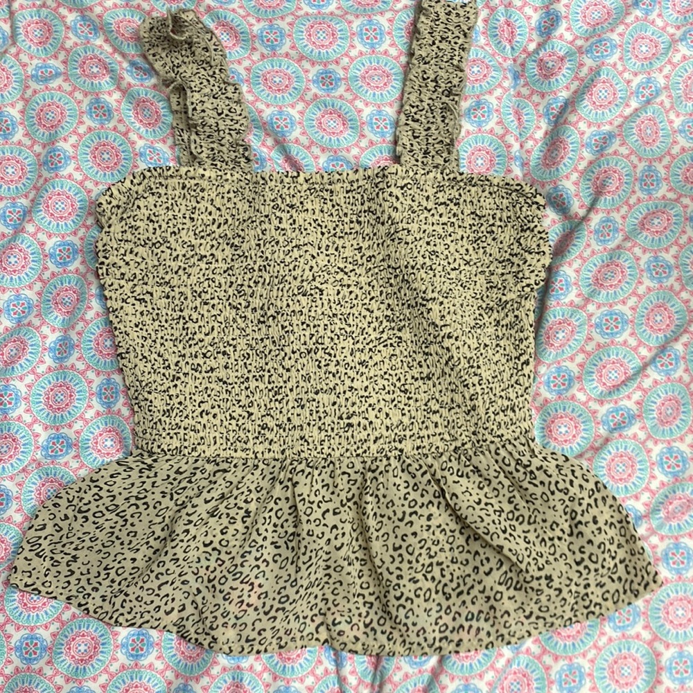 Cute leopard print tank